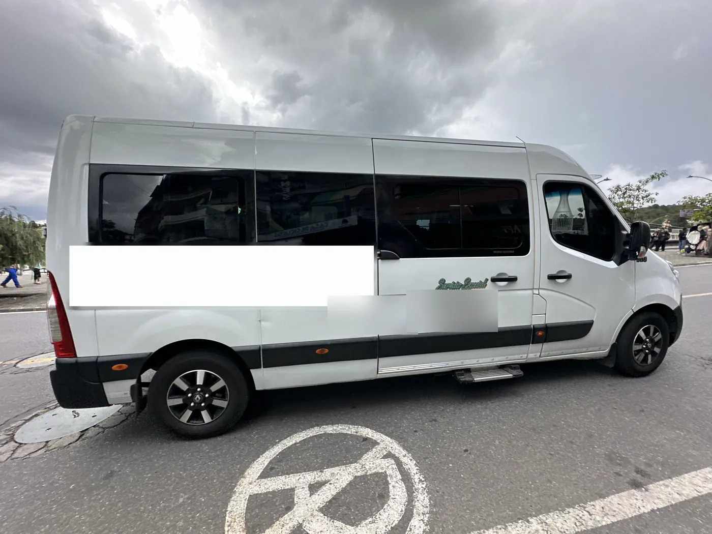 Private shuttle van for transport to Guatapé