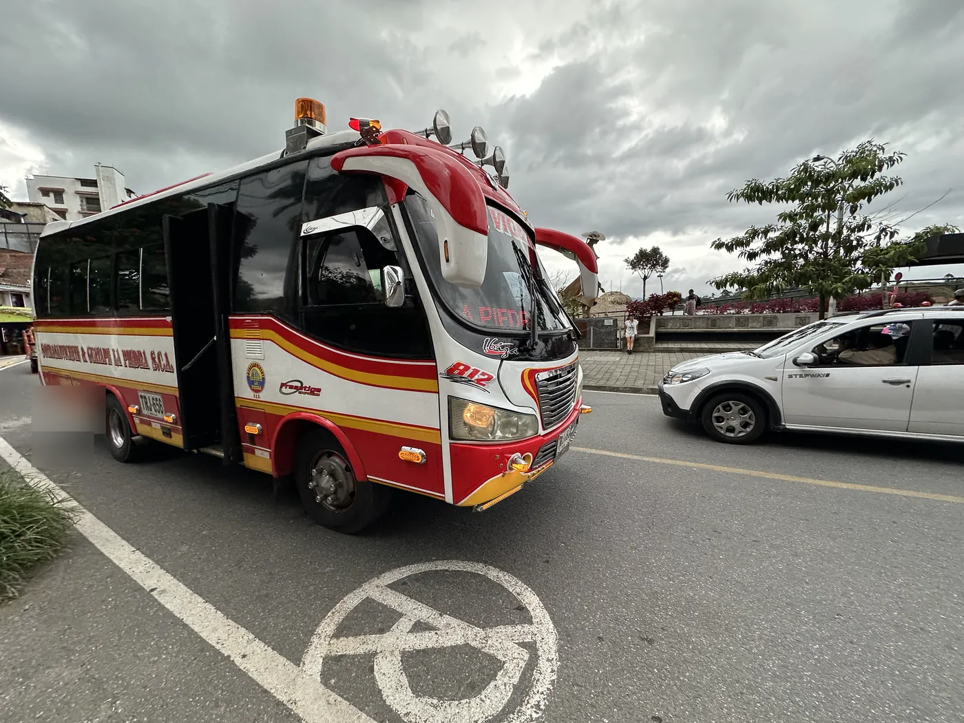 Public buseta on the Guatapé route